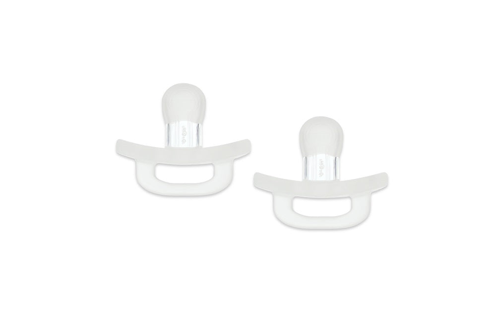 Spectra Soft Silicone Pacifier With Sterilizer Friendly Case White