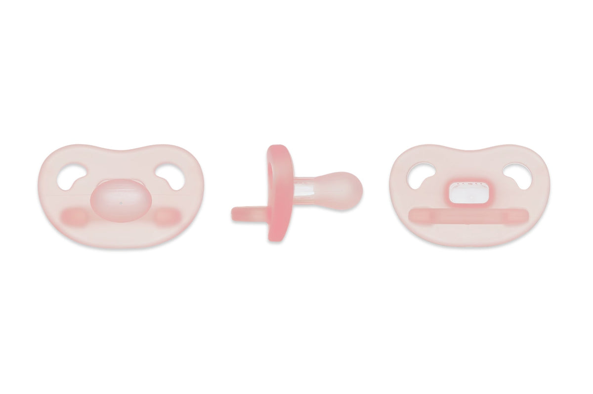 Spectra Soft Silicone Pacifier With Sterilizer Friendly Case - Pink