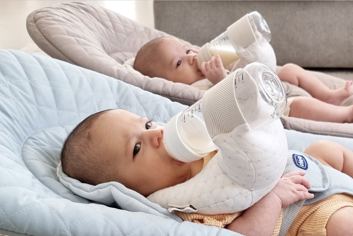 MyBebe - Baby Lounger & Baby Self-Feeding Cushion Bundle Offer