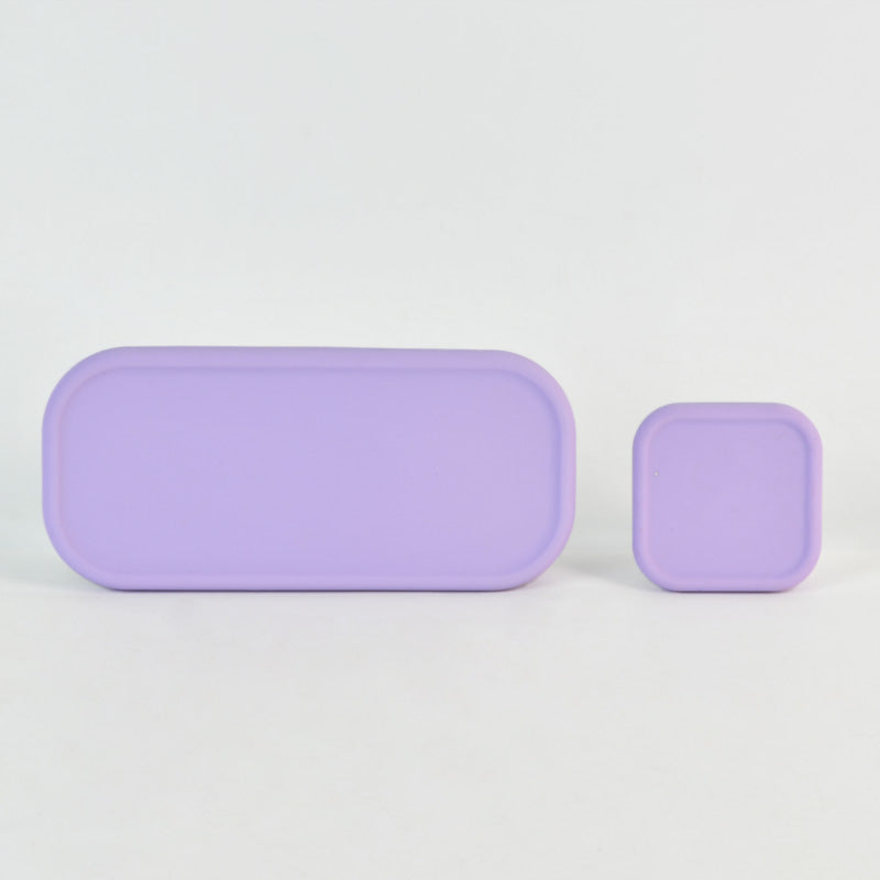 Komunuri Leakproof Stainless Steel Snack Box - Set of 2 - Lavender