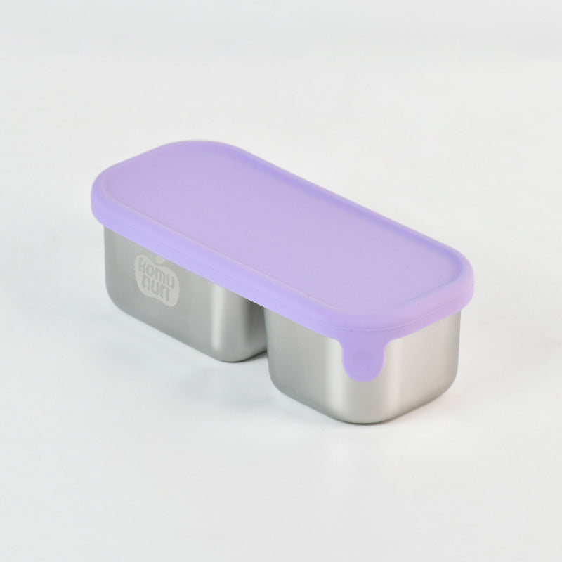 Komunuri Leakproof Stainless Steel Snack Box - Set of 2 - Lavender