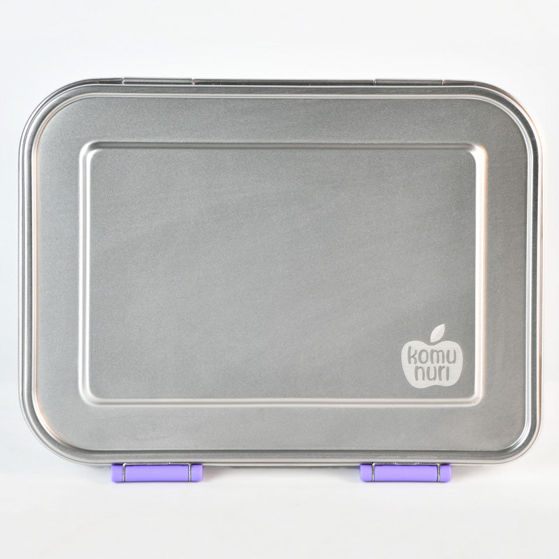Bundle - Komunuri Leakproof Stainless Steel Bento Lunch Box & Stainless Steel Snack Box - Lavender