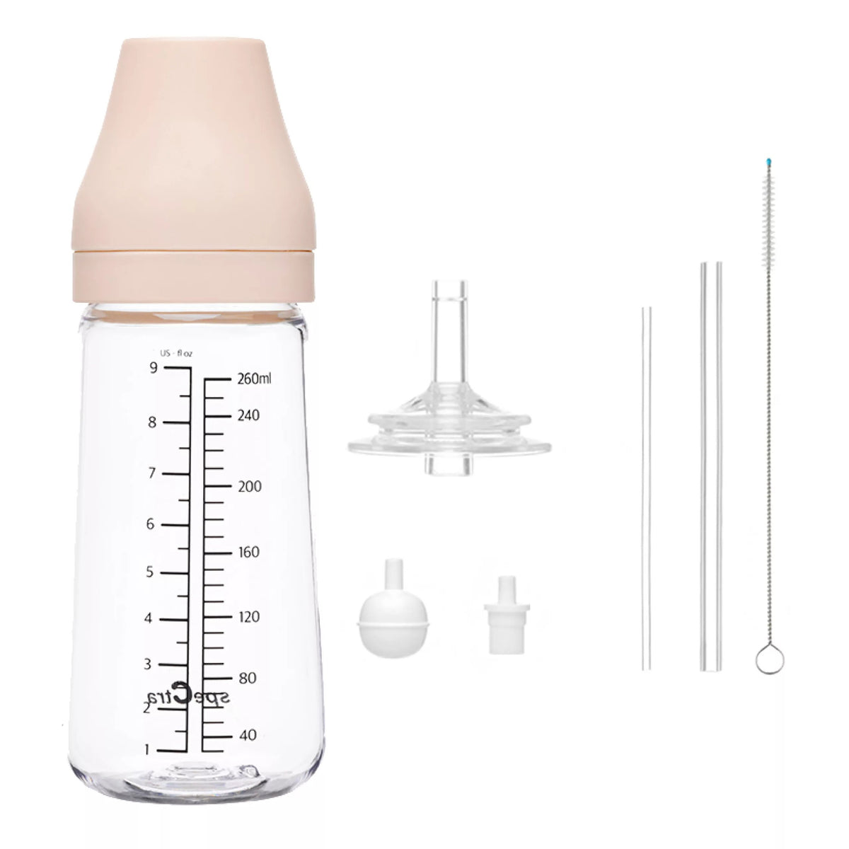 Spectra Leak Proof Straw Bottle - PA Baby Bottle Blossom 260 ML